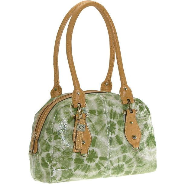 Personalized Orchids Hobo Purse w/Genuine Leather Trim Front & Back 